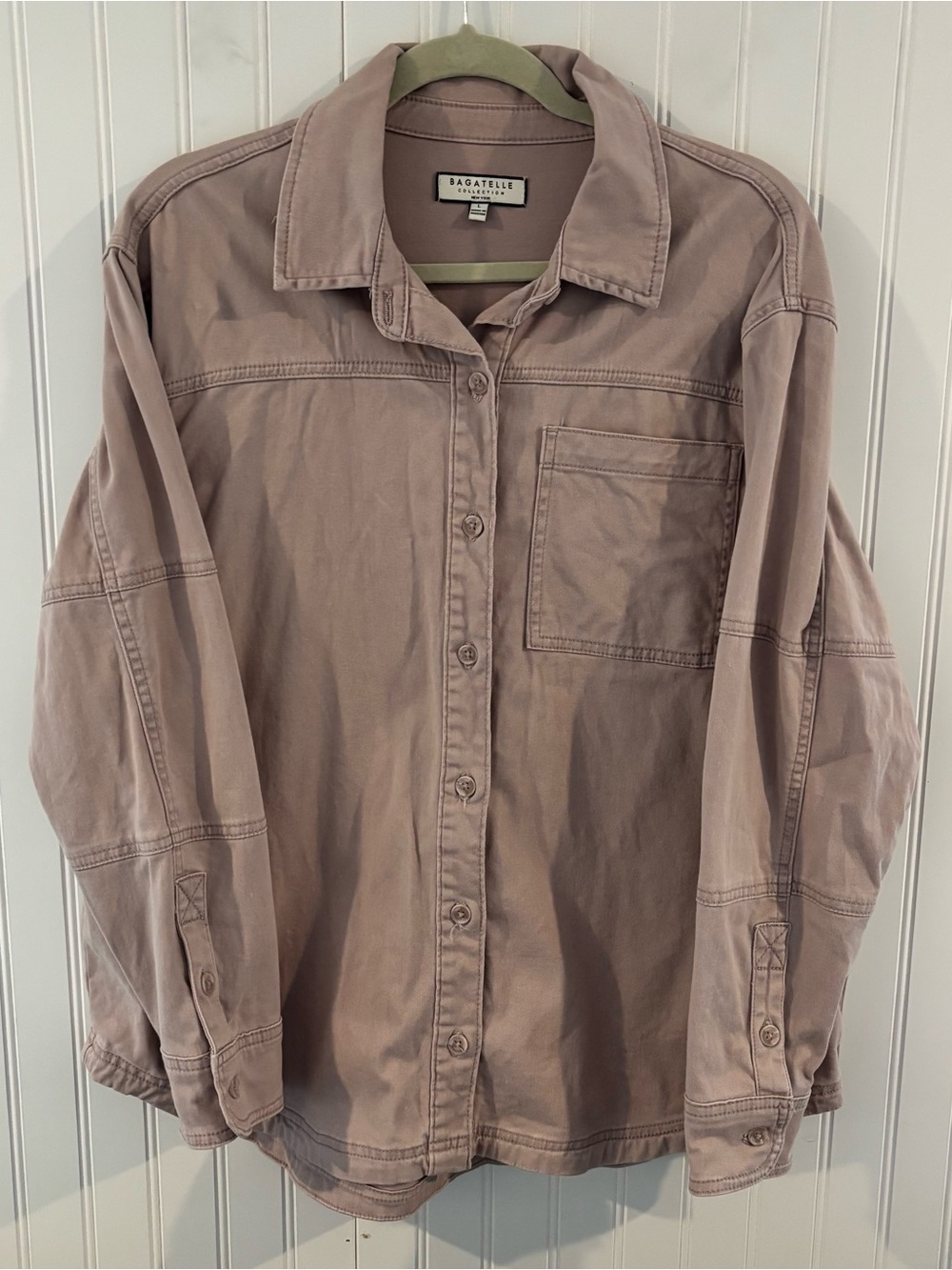 bagatelle Women’s Button-Down Shirt in Light Pink